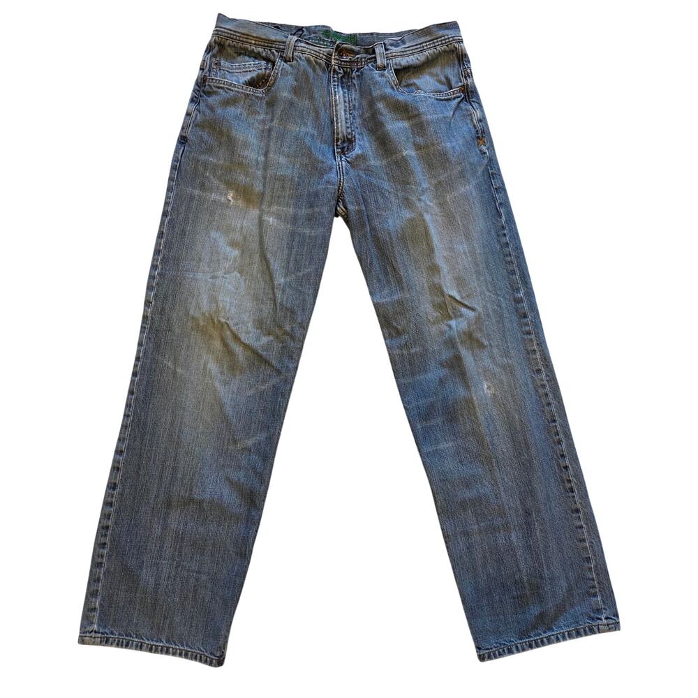 Vintage‎ Billabong Baggy Jeans Mens 36x33 Blue Denim Skate Y2K Loose Fit